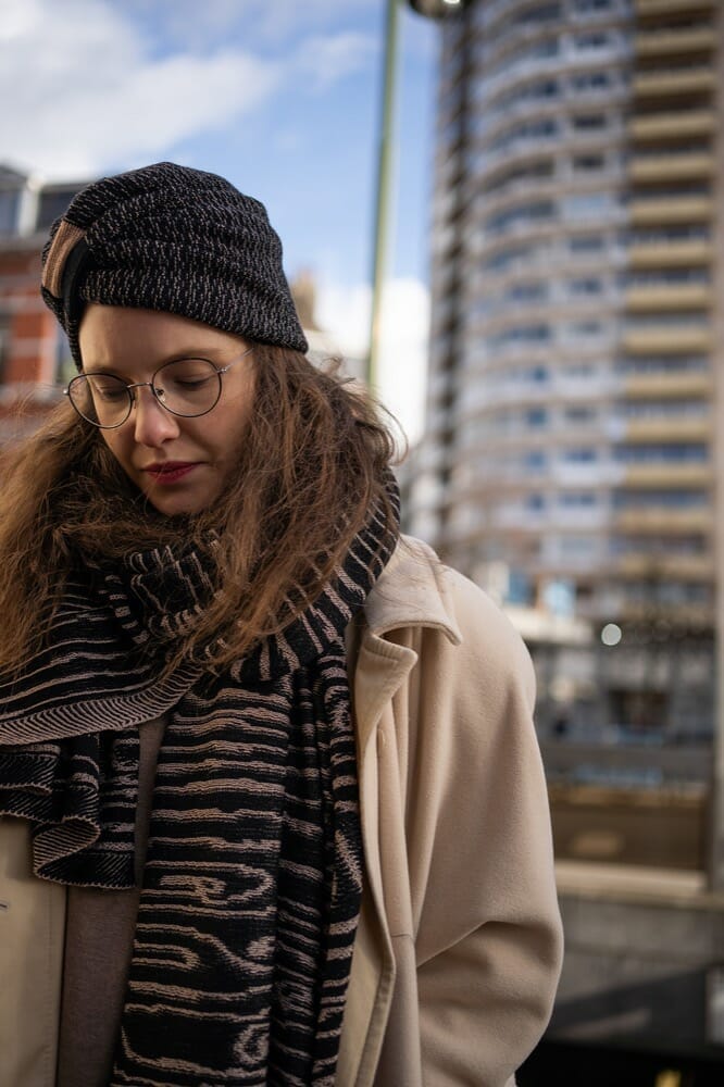 création d'artisane en laine mérinos