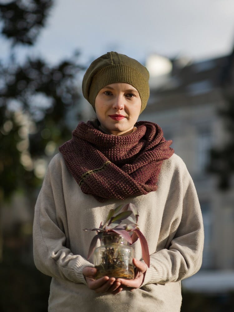 création d'artisane en laine mérinos